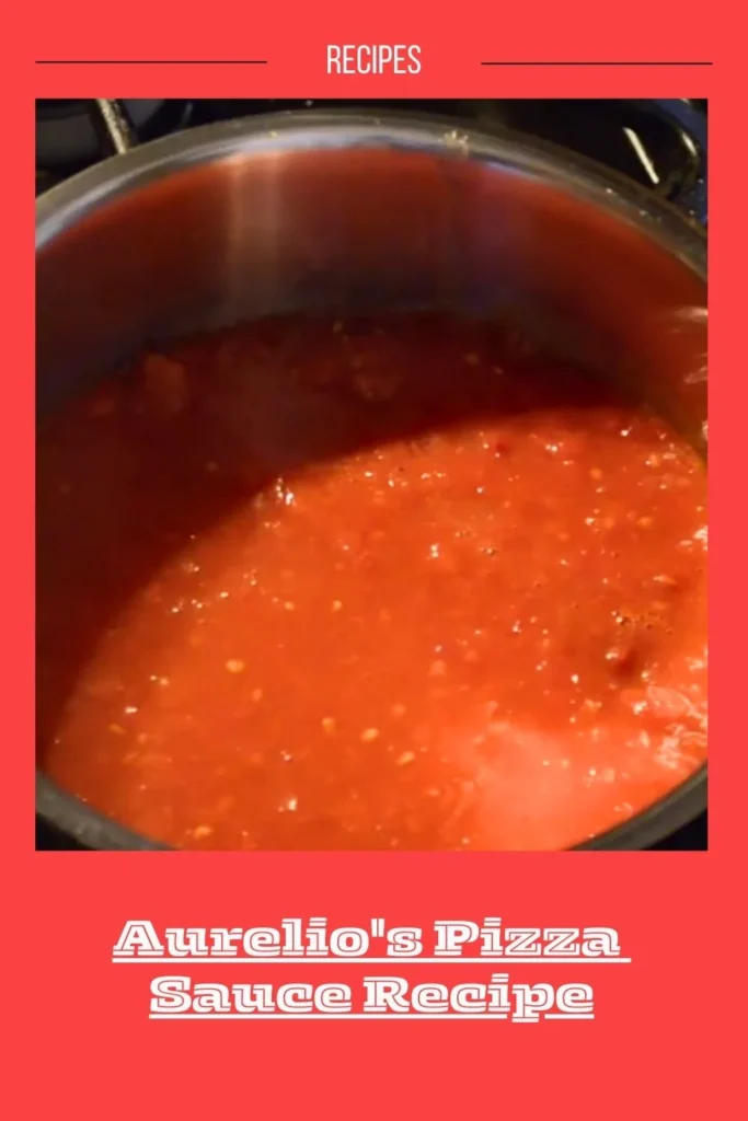 Enjoy this Aurelio's Pizza Sauce