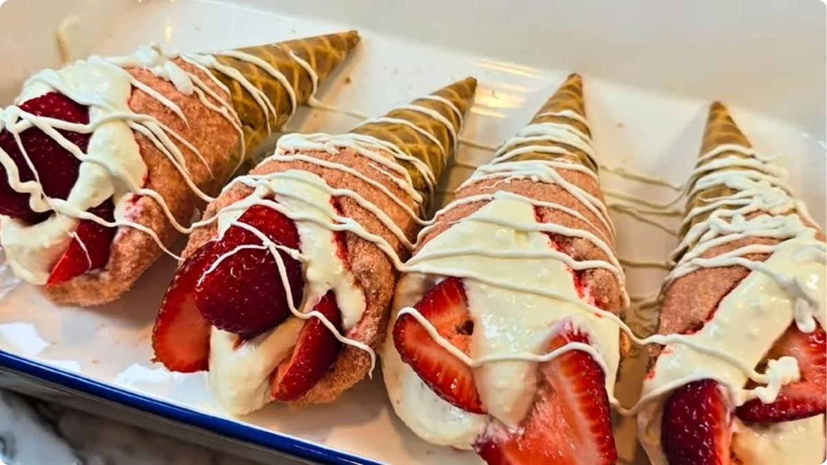 Cheesecake Almond Cone Recipe