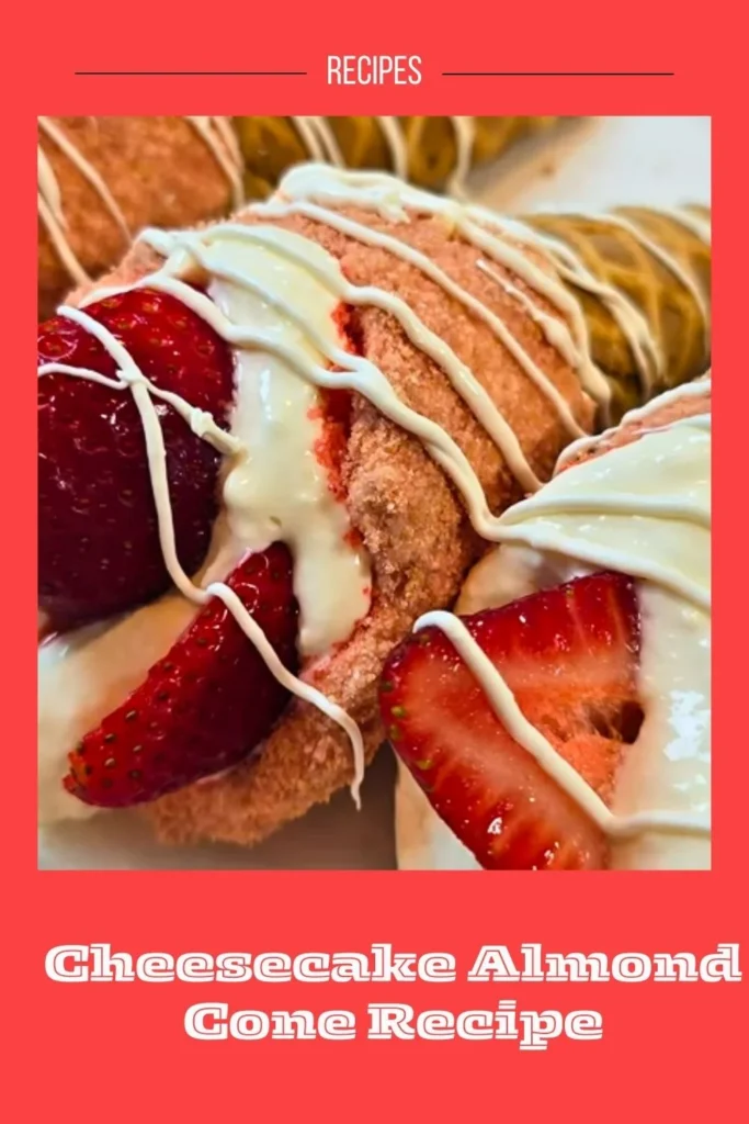 Delicious Cheesecake Almond Cone