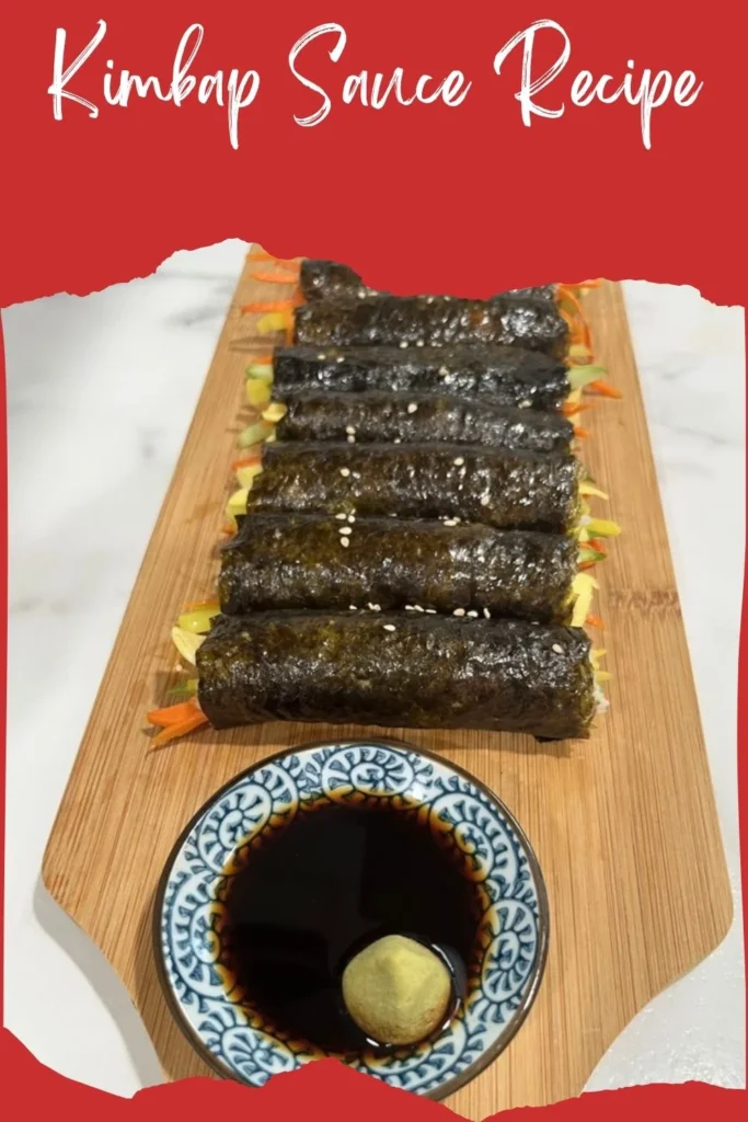 Enjoy this Kimbap Sauce