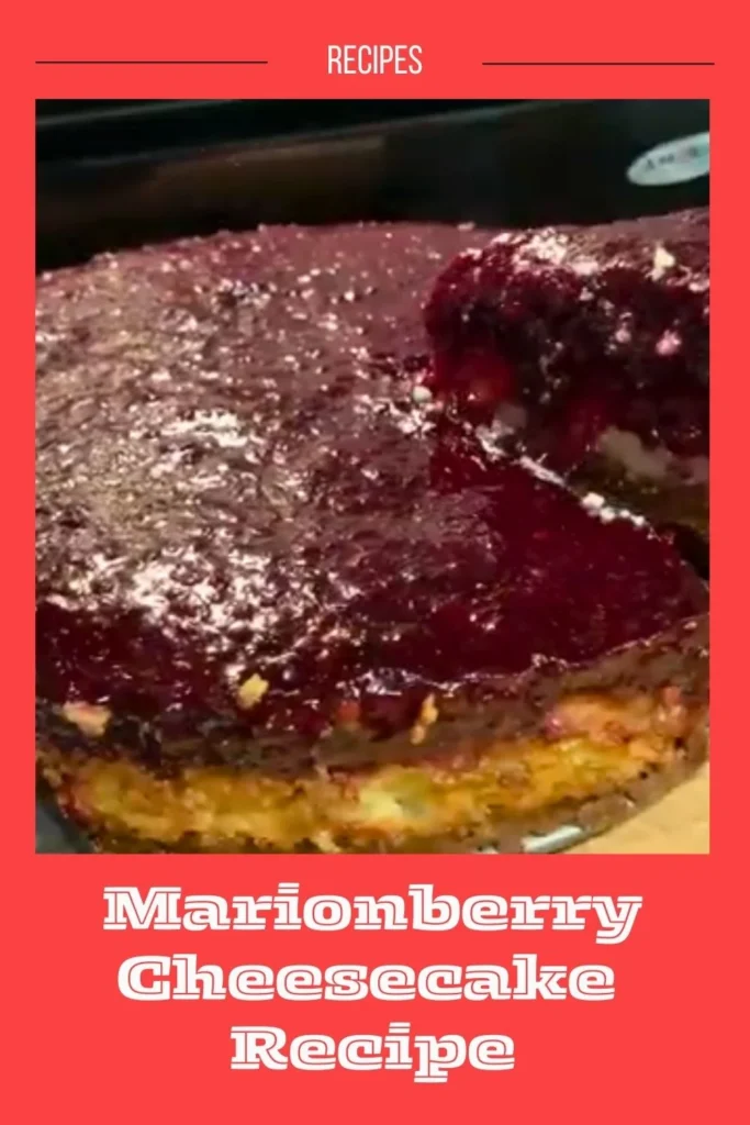 Enjoy this Marionberry Cheesecake