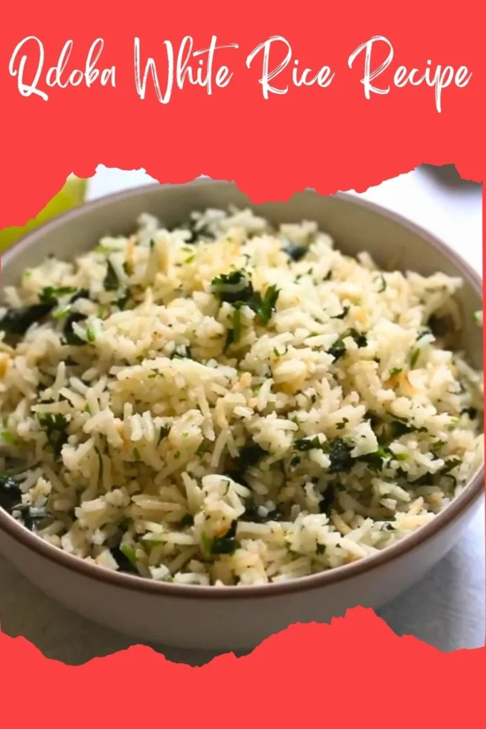 Enjoy this Qdoba White Rice