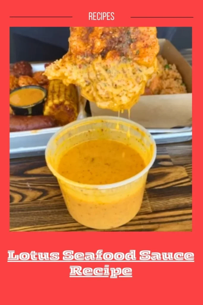 Enjoy this Lotus Seafood Sauce