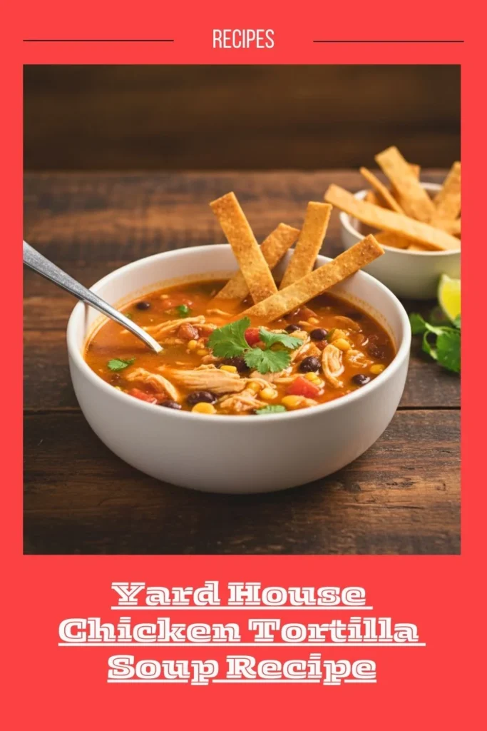 Enjoy this Yard House Chicken Tortilla Soup