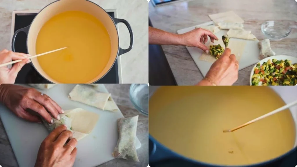 Step by step Cheesecake Factory Egg Rolls Recipe