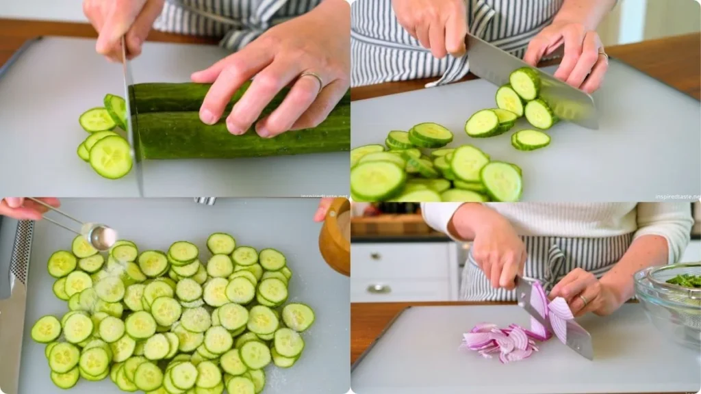 Step by step Texas de Brazil Cucumber Salad Recipe