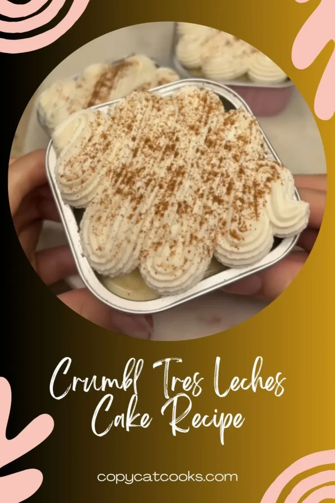 Crumbl Tres Leches Cake pear