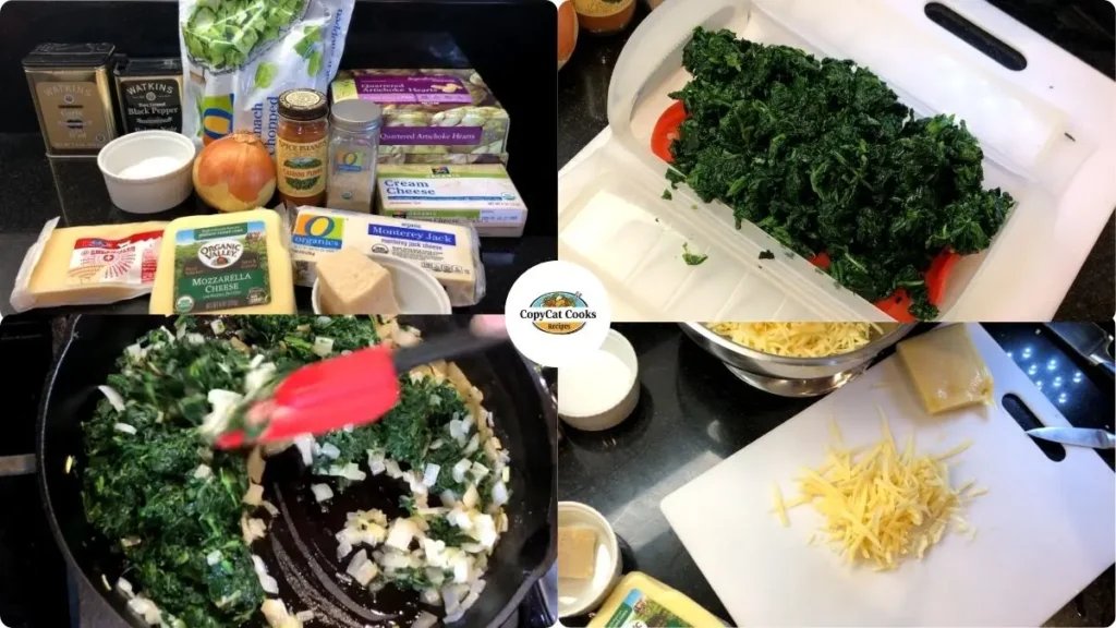 Step by step Houstons Spinach Dip Recipe