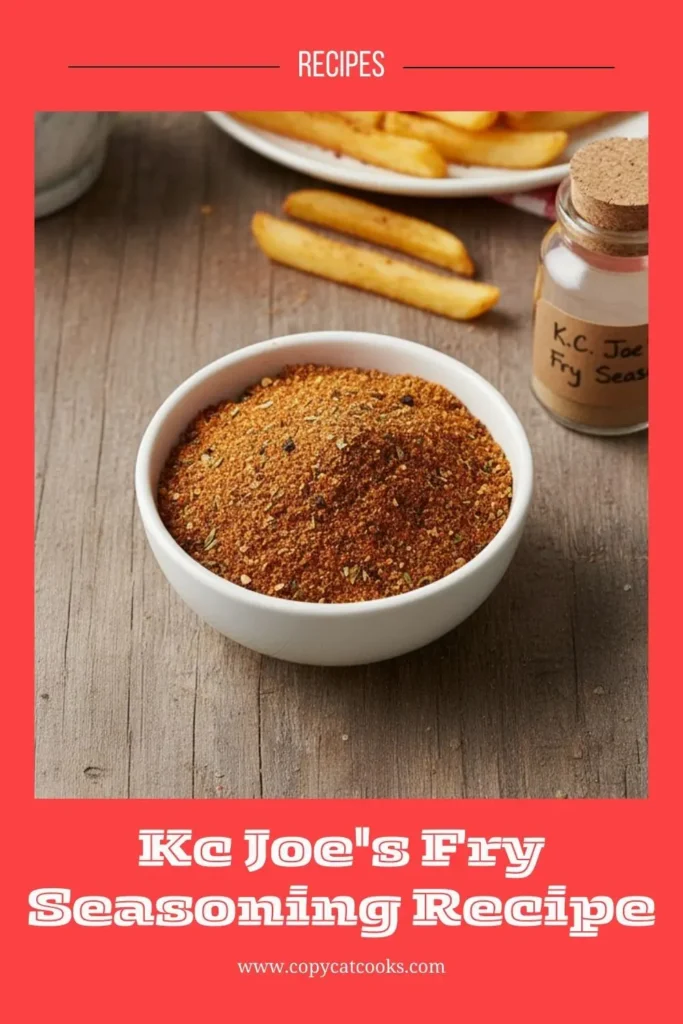 Delicious Kc Joe's Fry Seasoning Recipe
