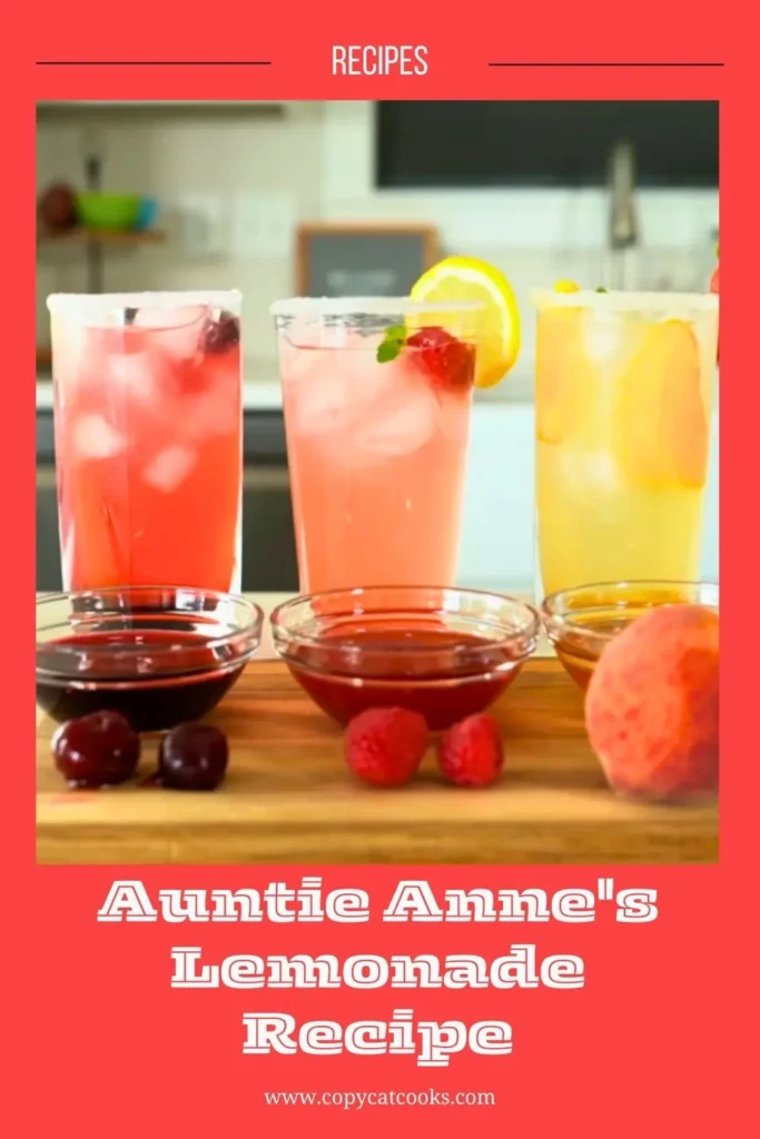 Enjoy this Auntie Anne's Lemonade