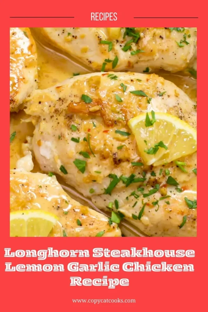 Enjoy this Longhorn Steakhouse Lemon Garlic Chicken