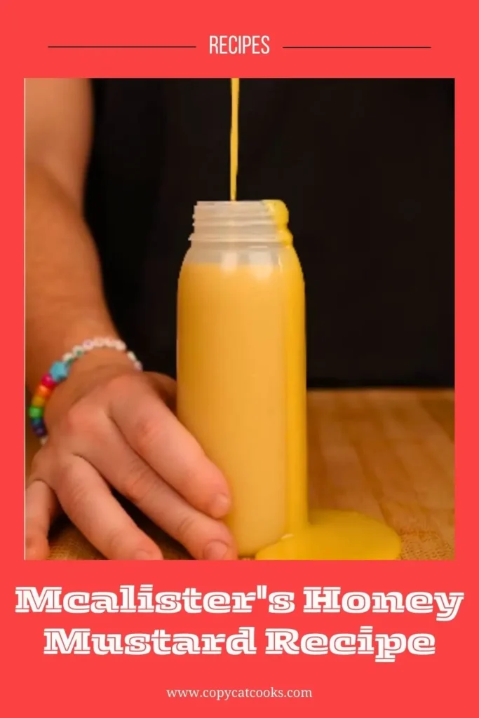 Enjoy this Mcalister's Honey Mustard