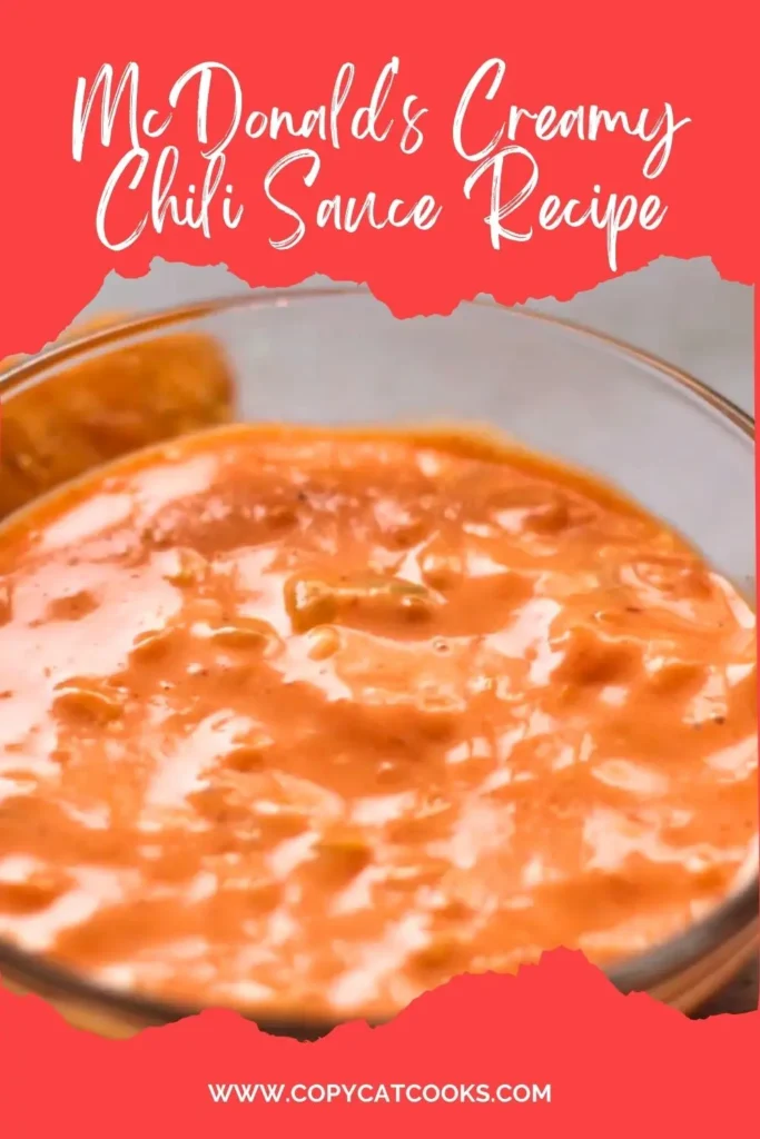 McDonald's Creamy Chili Sauce