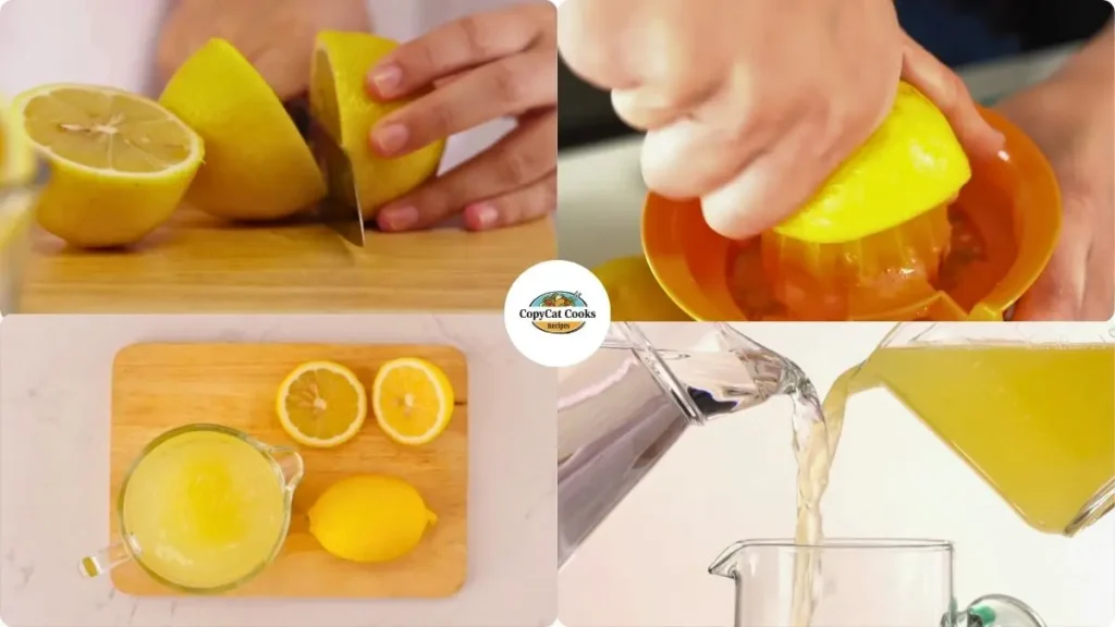 Step by step Auntie Anne's Lemonade Recipe
