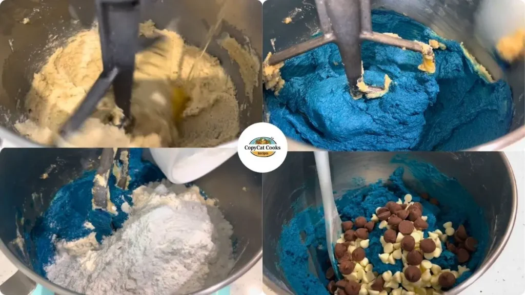 Step by step Cookie Monster Sugar Cookie Recipe